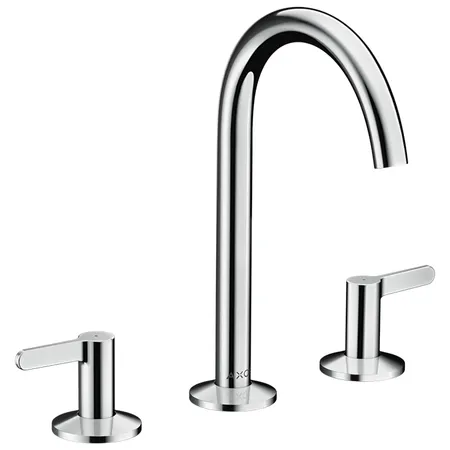 Axor One Смеситель для раковины, 3 отв, излив, со сливом push-open, цвет: хром