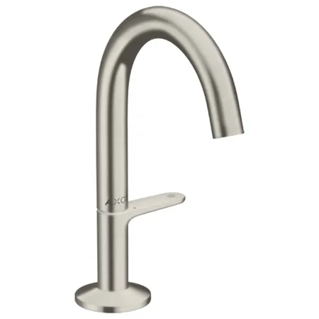 Axor One Смеситель для раковины Sel 140, на 1 отв, с донным клапаном Push-Open, цвет: сталь