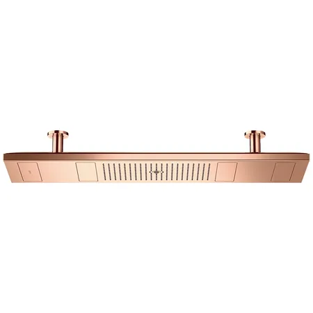 Axor ShowerHeaven Верхний душ, 4jet, потолочный монтаж, c подсветкой 3700K, цвет: полированное красное золото