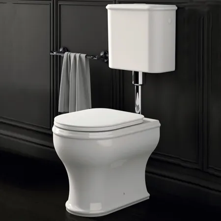 Azzurra Charme Унитаз напольный, 3L Water Saving, слив универсальный, сиденье микролифт, с креплением VFV, цвет: Bianco lucido/хром