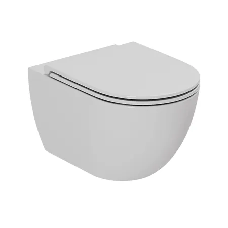 Azzurra Comoda Унитаз подвесной безободковый, c креплением, Easy Clean, 3L Water Saving, цвет: Cotton