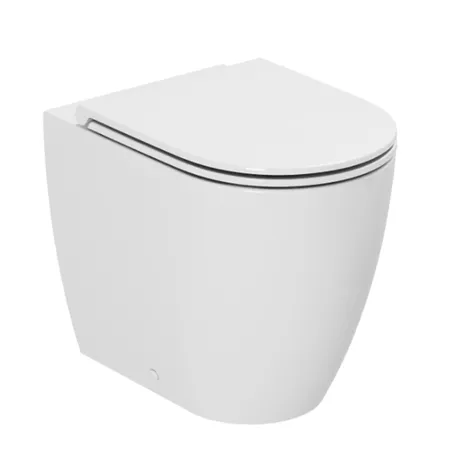 Azzurra Comoda Унитаз приставной c креплением, Easy Clean, 3L Water Saving, цвет: Bianco lucido