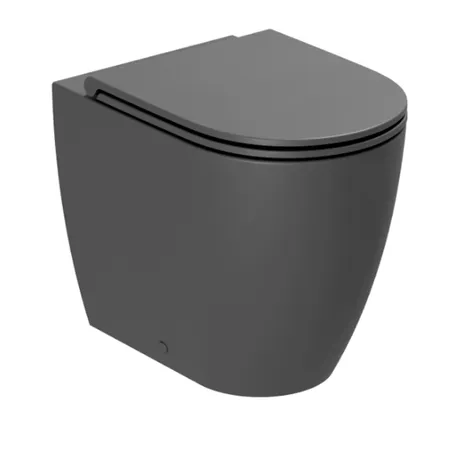 Azzurra Comoda Унитаз приставной c креплением, Easy Clean, 3L Water Saving, цвет: Сarbone