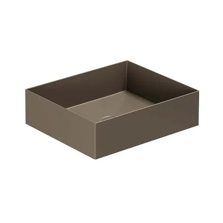 Azzurra Elegance Squared Раковина накладная, без отв, без перелива, цвет: Cacao