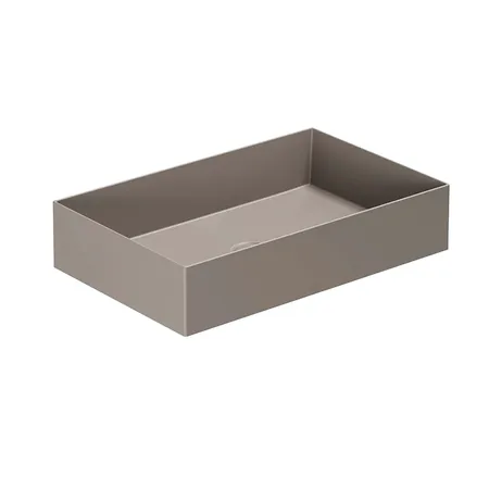 Azzurra Elegance Squared Раковина накладная, без отв, без перелива, цвет: Tortora