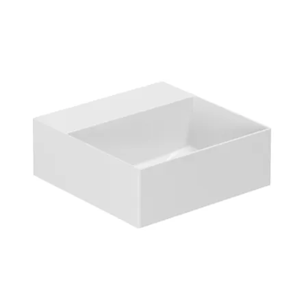 Azzurra Elegance Squared Раковина подвесная/накладная, без отв, цвет: Bianco lucido