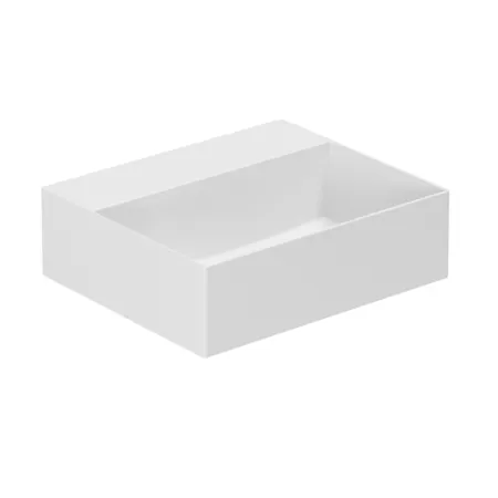 Azzurra Elegance Squared Раковина подвесная/накладная, без отв, цвет: Bianco lucido