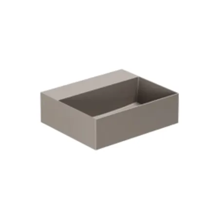 Azzurra Elegance Squared Раковина подвесная/накладная, без отв, цвет: Tortora