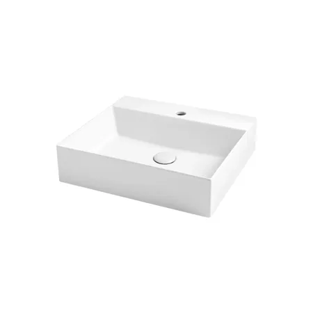Azzurra Elegance Squared Раковина подвесная/накладная, 1 отв, цвет: Bianco lucido