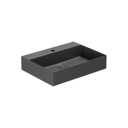 Azzurra Elegance Squared Раковина подвесная/накладная, 1 отв, цвет: Carbone