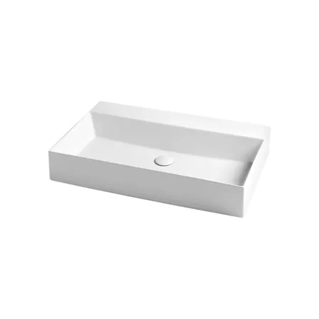 Azzurra Elegance Squared Раковина подвесная/накладная, без отв, цвет: Bianco lucido