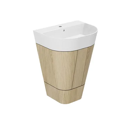 Azzurra Forma Тумба напольная, с 2 дверцами, с раковиной, цвет: Olmo naturale