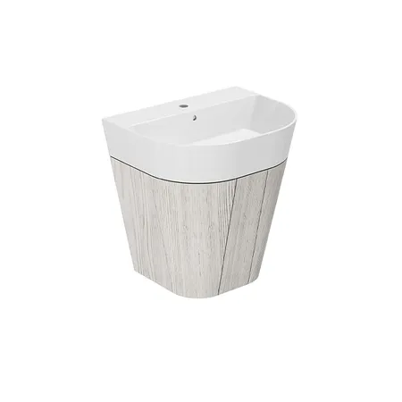 Azzurra Forma Тумба подвесная, с 2 дверцами, с раковиной, цвет: Olmo bianco