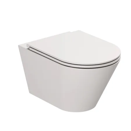 Azzurra Forma Унитаз подвесной, безободковый, в комплекте с креплением, цвет: Cenere