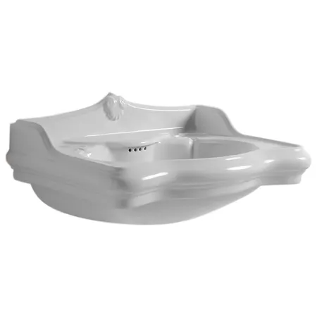 Azzurra Jubilaeum Раковина, с пьедесталом, 3 отв, цвет: Bianco lucido