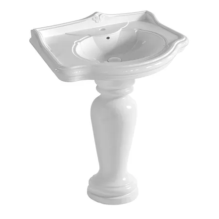 Azzurra Jubilaeum Раковина подвесная/на колонне, с 3 отв, цвет: Bianco lucido