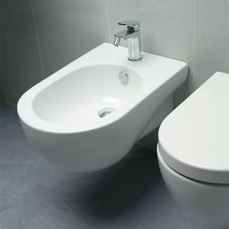 Azzurra Nuvola Биде подвесное c 1 отв, с креплением KIT2000CF, цвет: Bianco lucido