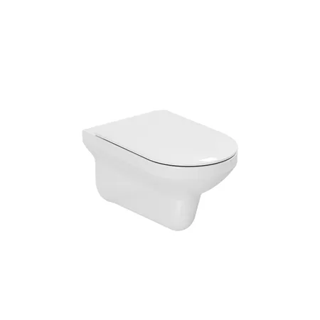 Azzurra Thin Унитаз подвесной с сиденьем микролифт, цвет: Bianco lucido