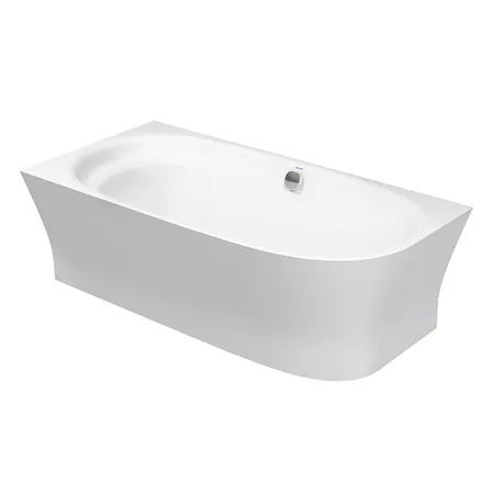 Duravit Cape Cod Ванна угол слева, с бесшовной панелью и ножками с наклоном для спиныl, цвет: белый