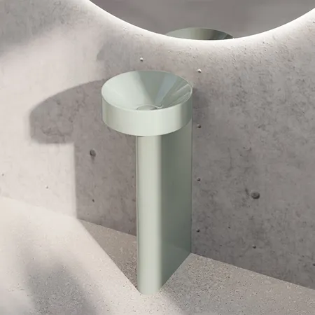 BETTE Suno Pedestal Раковина напольная, без отв, цвет: Salvia
