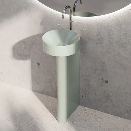 BETTE Suno Pedestal Раковина напольная, с 1 отв, цвет: Salvia