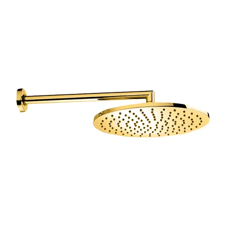 Bossini Cosmo Верхний душ, настенный, 1 режим, цвет: Brushed Gold PVD