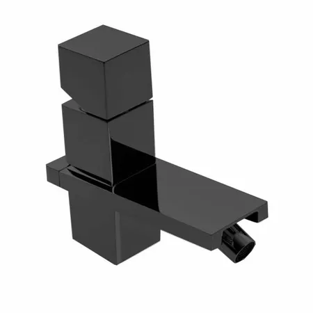 Bossini Cube Смеситель для биде на 1 отв, с заглушкой 1”1/4, цвет: черный матовый