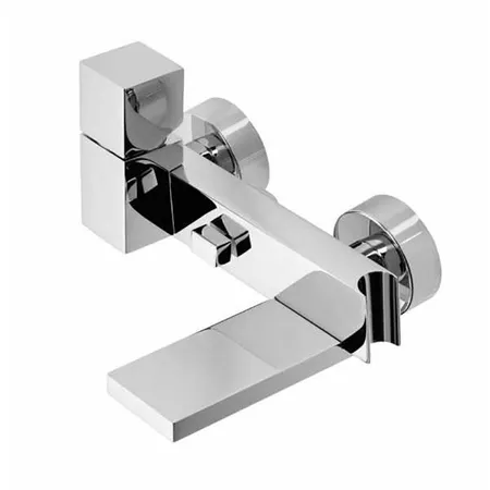 Bossini Cube Смеситель наружный с девиатором, держатель для душевой лейки с гибким соединением 1/2”, цвет: хром