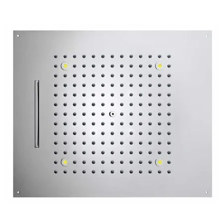 BOSSINI DREAM/2 Верхний душ, с 4 LED RGB, 2 режима (дождь, каскад), блок питания/управления, Cromoterapia, цвет: никель шлифованный