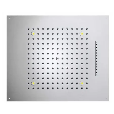 BOSSINI DREAM/2 Верхний душ, с 4 LED RGB, 2 режима (дождь, водопад) блок питания/управления, Cromoterapia, цвет: хром