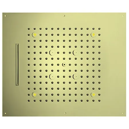 BOSSINI DREAM/3 Верхний душ, 3 режима (дождь, каскад, туман), с 4 LED RGB, блок питания/управления, Cromoterapia, цвет: золото