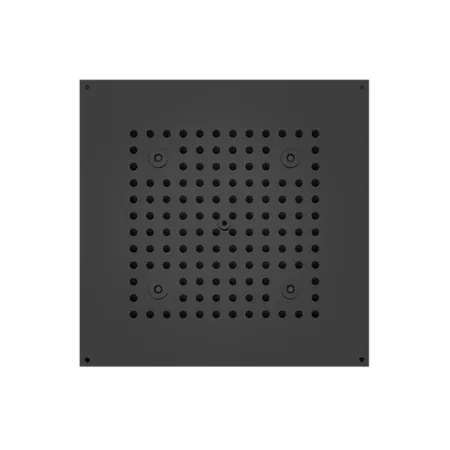 BOSSINI DREAM-CUBE Верхний душ, с 4 LED RGB, блок питания/управления, Cromoterapia, гибкая подводка, цвет: черный матовый