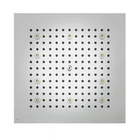 BOSSINI DREAM-CUBE Верхний душ, с 8 LED RGB, блок питания/управления, Cromoterapia, гибкая подводка, цвет: хром