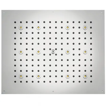 BOSSINI DREAM-RECTANGULAR Верхний душ, с 12 LED RGB, блок питания/управления, Cromoterapia, цвет: хром