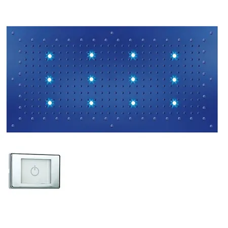BOSSINI DREAM-XL RECTANGULAR Верхний душ, с 12 LED RGB, блок питания/управления, Cromoterapia, цвет: хром