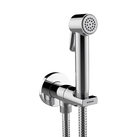 Bossini Paloma Brass Гигиенический душ со смесителем, лейкой и шлангом, цвет: хром