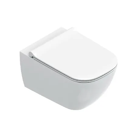 Catalano Elice Унитаз подвесной, безободковый, смыв Tornado, покрытие Cataglaze+, цвет: белый глянцевый
