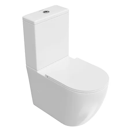 Kerama Marazzi Sfera Унитаз моноблок, безободковый, цвет: белый глянцевый