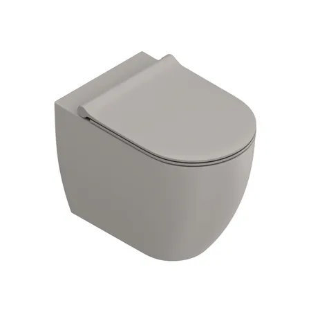 Catalano Sfera Унитаз напольный, безободковый, смыв Tornado, покрытие Twinglaze+, цвет: Tortora Satinato
