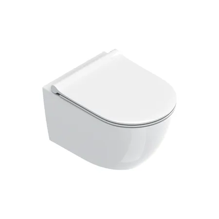 Catalano Sfera Унитаз подвесной, безободковый, смыв Tornado, покрытие Cataglaze+, цвет: белый глянцевый