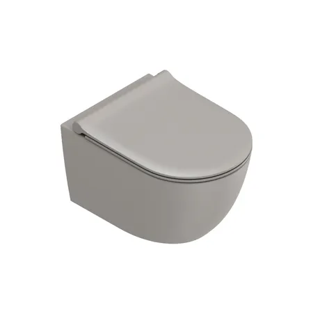 Catalano Sfera Унитаз подвесной, безободковый, смыв Tornado, покрытие Twinglaze+, цвет: Tortora Satinato