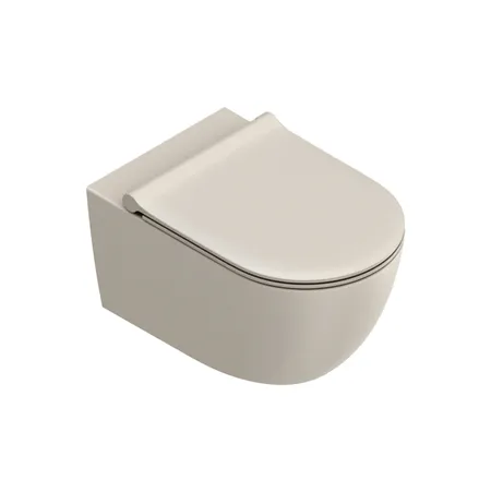 Catalano Sfera Унитаз подвесной, безободковый, смыв Tornado, покрытие Twinglaze+, цвет: Sabbia Satinato