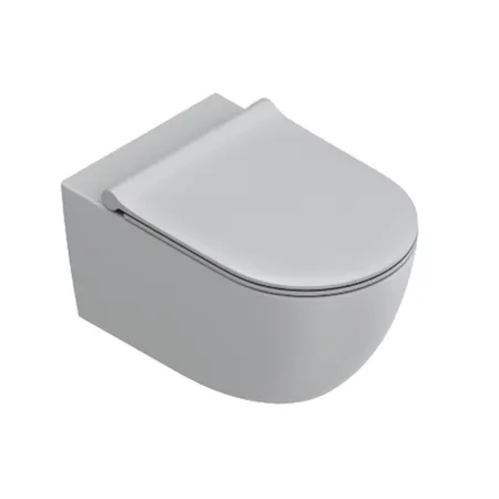Catalano Sfera Унитаз подвесной, безободковый, смыв Tornado, покрытие Twinglaze+, цвет: Cemento Satinato