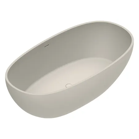 Catalano Solid Ванна отдельностоящая, с переливом, сифон в комплекте, цвет: Sabbia Satinato