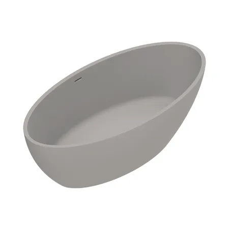 Catalano Solid Ванна отдельностоящая, с переливом, сифон в комплекте, цвет: Tortora Satinato