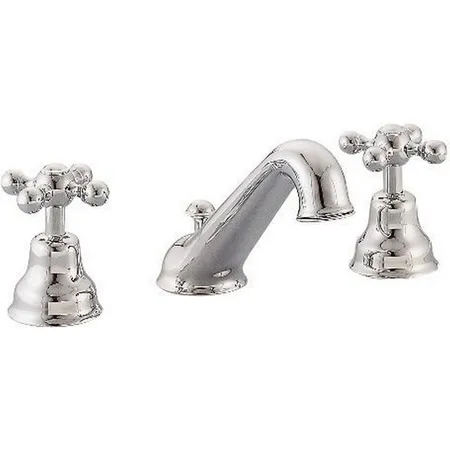CISAL Arcana Ceramic Смеситель для раковины на 3 отверстия с донным клапаном, цвет: хром