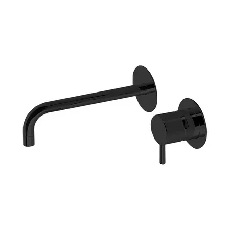 Cisal Less Minimal Смеситель для раковины, встраиваемый, излив:, цвет: черный матовый