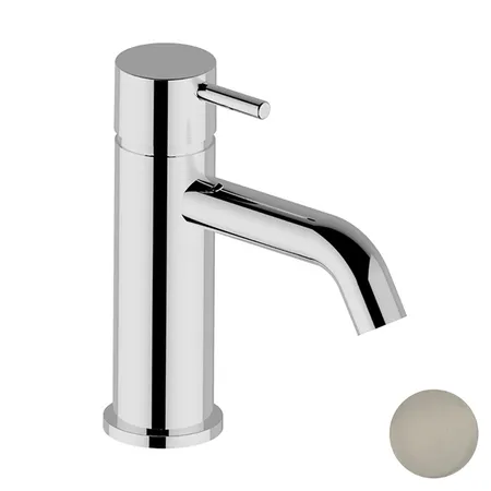 Cisal Less New Смеситель для раковины, на 1 отв, цвет: Nichel Spazzolato