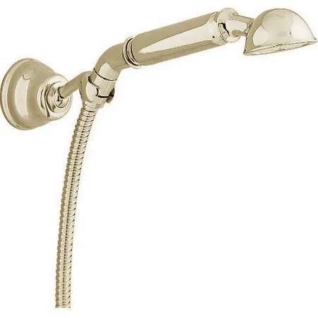 CISAL Shower Душевой гарнитур:ручная лейка,шланг,держатель настенный для лейки, цвет: золото