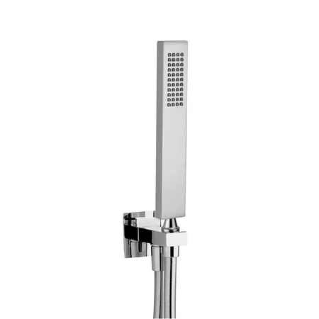 Cisal Shower Душевой гарнитур: ручной душ, шланг,вывод с держателем, цвет: хром